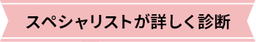 スペシャリストが詳しく診断
